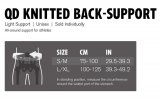 REHBAND QD Knitted Back Support 6902 3