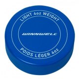 WINNWELL puk hokej modrý odlehčený s logem 0