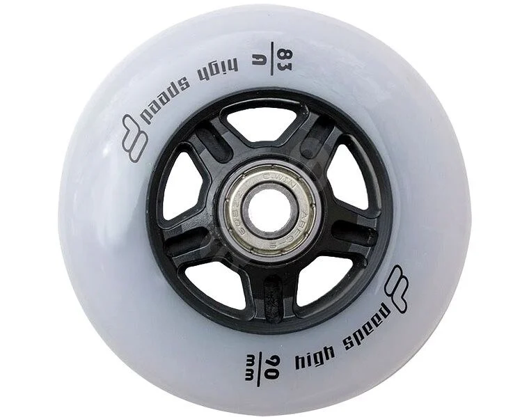 FILA kolečka 90/83A s ložisky ABEC 9 a spacery 8 ks