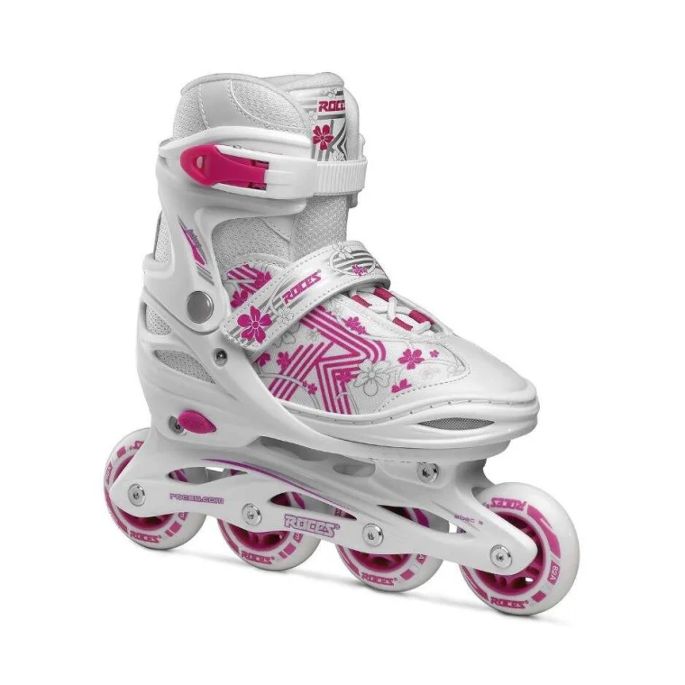 ROCES dětské kolečkové brusle Jokey 3.0 Girl White Pink