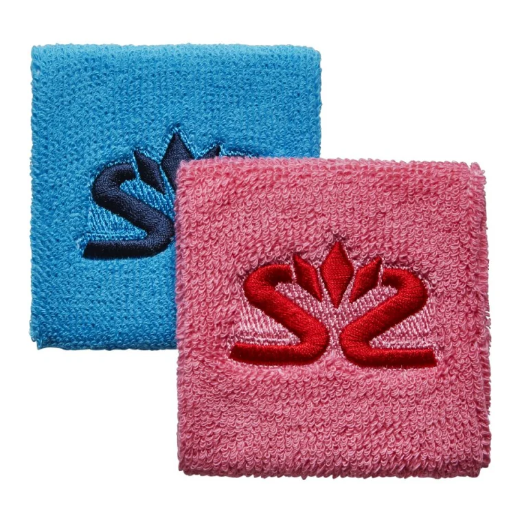 SALMING Wristband Short 2 pack Blue/Pink