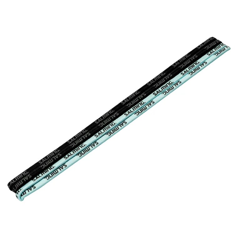 SALMING Twin Hairband 2 pack Black/PaleBlue