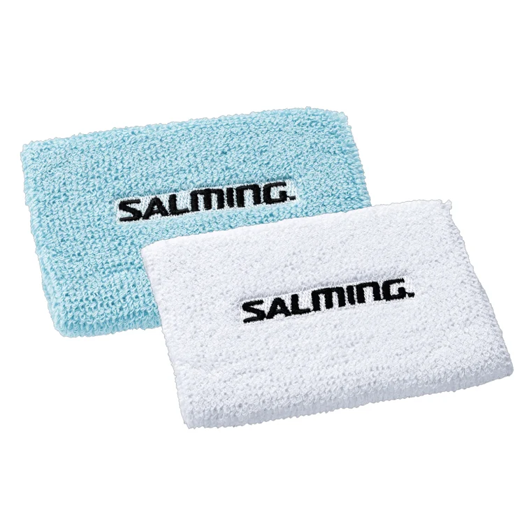 SALMING Wristband Mid 2.0 2 pack Turquoise/White