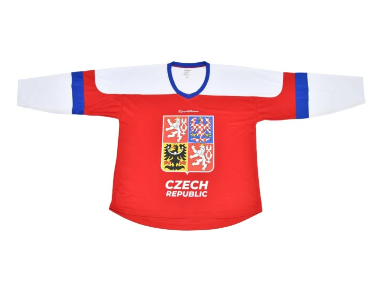 SPORTTEAM hokejový dres reprezentace ČR Česko červený Czech NEW