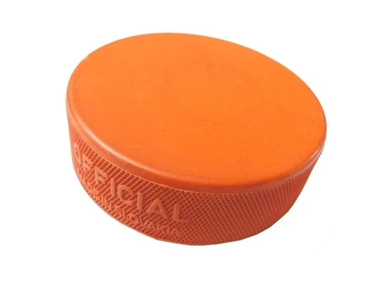 RUBENA puk hokej oranžový těžký