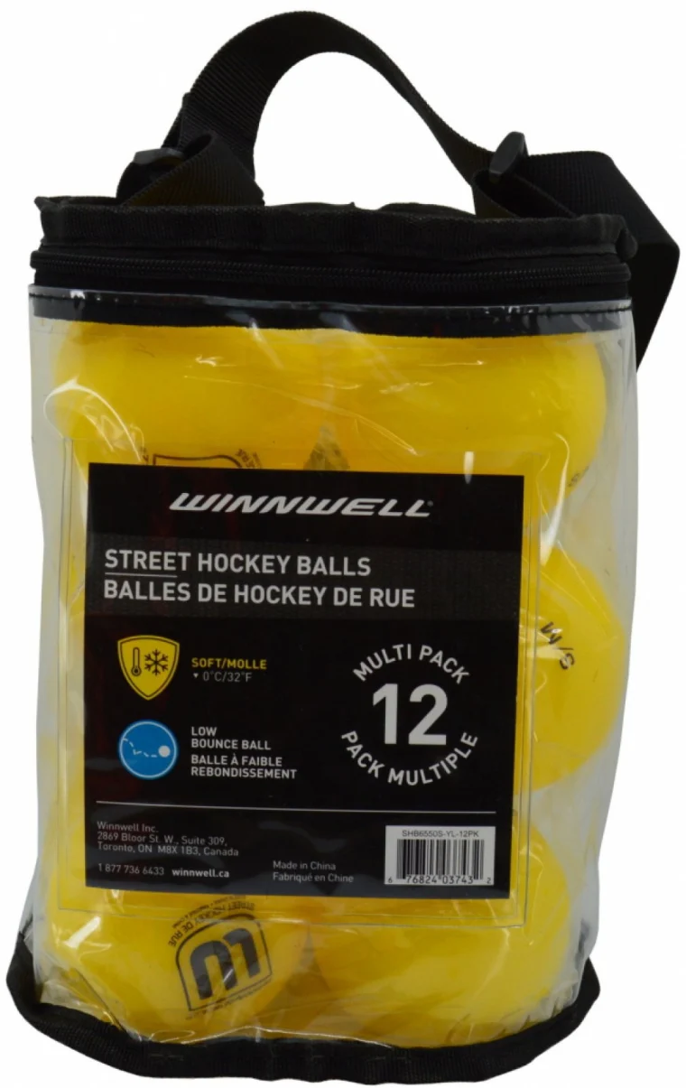 WINNWELL míčky hokejbal 12 pack Weather Mix