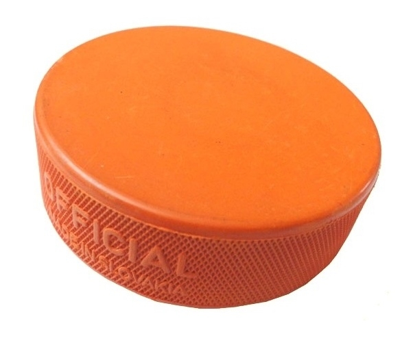 RUBENA puk hokej oranžový těžký