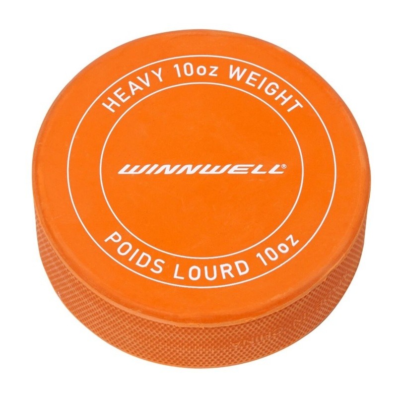 WINNWELL puk hokej oranžový těžký s logem