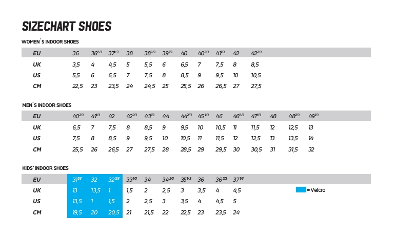 Velikostní tabulky SALMING pantofle Shower Slipper | SPORT 15